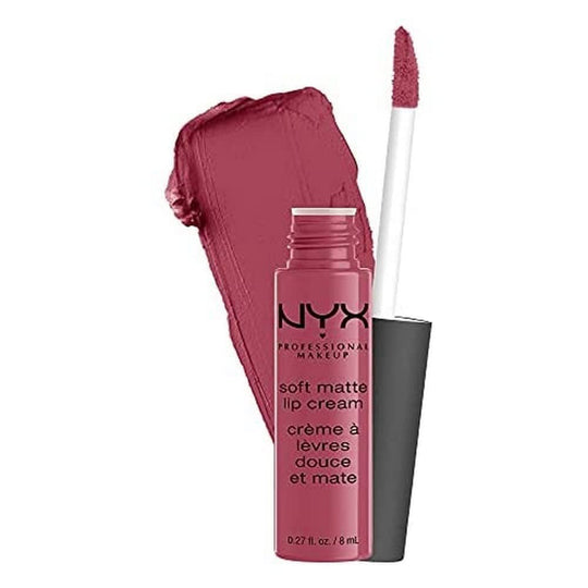 NYX PROFESSIONAL MAKEUP Soft Matte Lip Cream, Lightweight Liquid Lipstick - Abu Dhabi (Deep Rose - Beige) - Absolute Discounts