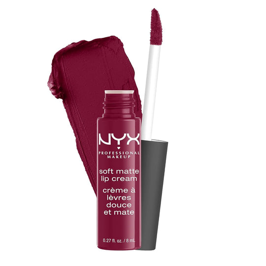 NYX PROFESSIONAL MAKEUP Soft Matte Lip Cream, Lightweight Liquid Lipstick - Abu Dhabi (Deep Rose - Beige) - Absolute Discounts