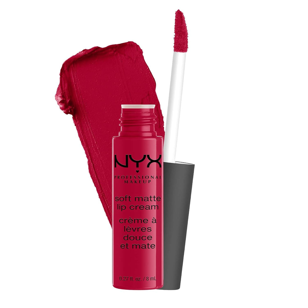 NYX PROFESSIONAL MAKEUP Soft Matte Lip Cream, Lightweight Liquid Lipstick - Abu Dhabi (Deep Rose - Beige) - Absolute Discounts