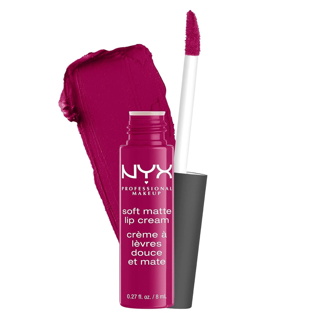 NYX PROFESSIONAL MAKEUP Soft Matte Lip Cream, Lightweight Liquid Lipstick - Abu Dhabi (Deep Rose - Beige) - Absolute Discounts