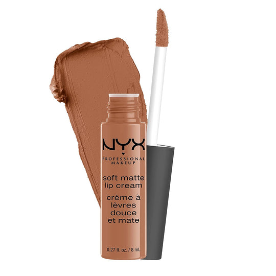NYX PROFESSIONAL MAKEUP Soft Matte Lip Cream, Lightweight Liquid Lipstick - Abu Dhabi (Deep Rose - Beige) - Absolute Discounts