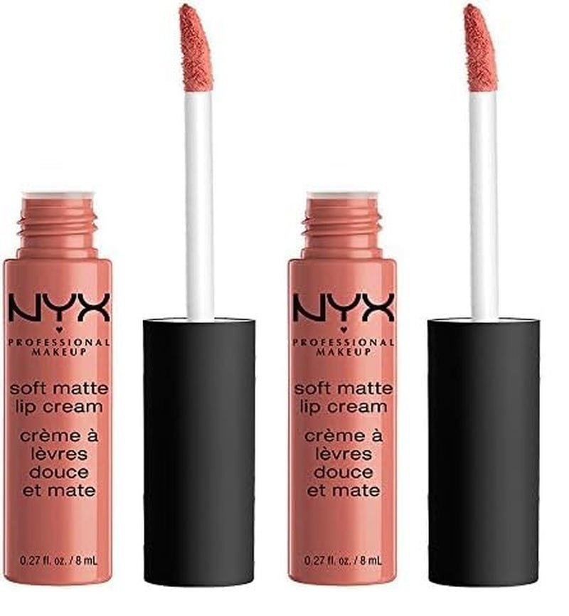 NYX PROFESSIONAL MAKEUP Soft Matte Lip Cream, Lightweight Liquid Lipstick - Abu Dhabi (Deep Rose - Beige) - Absolute Discounts
