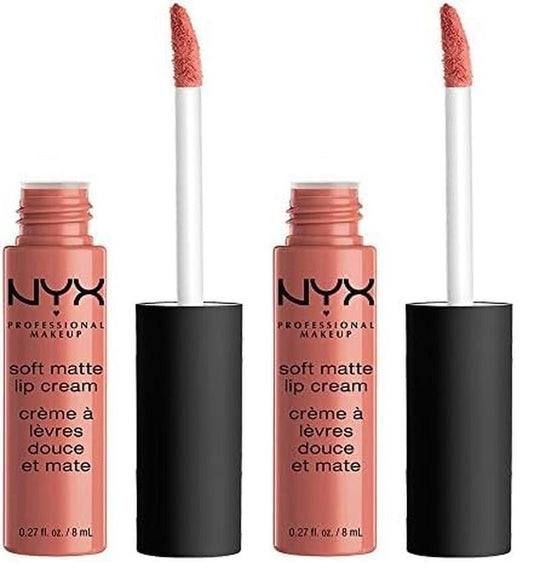 NYX PROFESSIONAL MAKEUP Soft Matte Lip Cream, Lightweight Liquid Lipstick - Abu Dhabi (Deep Rose - Beige) - Absolute Discounts