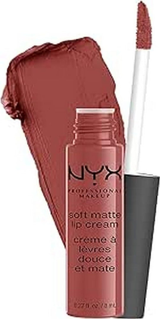 NYX PROFESSIONAL MAKEUP Soft Matte Lip Cream, Lightweight Liquid Lipstick - Abu Dhabi (Deep Rose - Beige) - Absolute Discounts