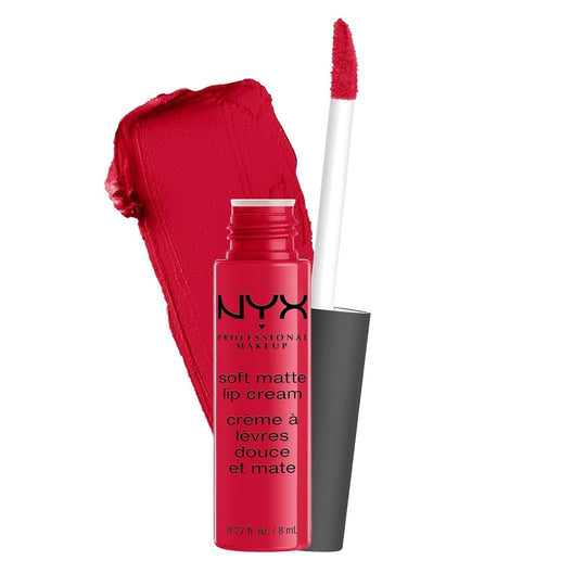NYX PROFESSIONAL MAKEUP Soft Matte Lip Cream, Lightweight Liquid Lipstick - Abu Dhabi (Deep Rose - Beige) - Absolute Discounts