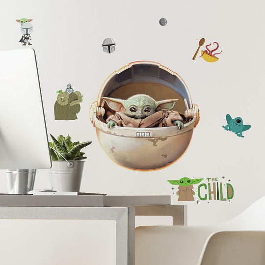 Roommates Star Wars: the Mandalorian Grogu Peel and Stick Wall Decals by Roommates, RMK4477SCS - Absolute Discounts