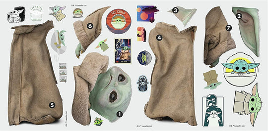 Roommates Star Wars: the Mandalorian Grogu Peel and Stick Wall Decals by Roommates, RMK4477SCS - Absolute Discounts