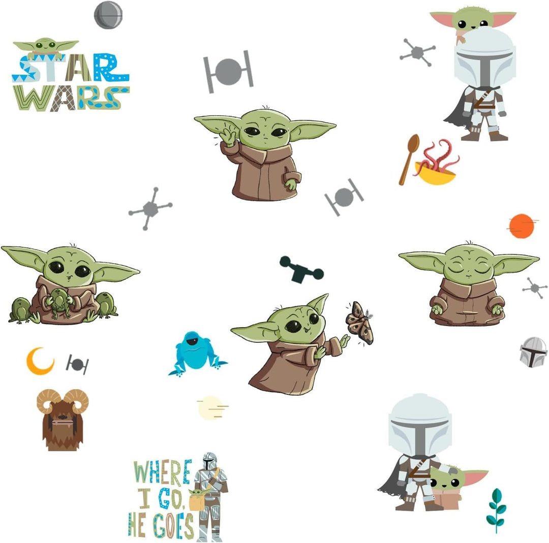 Roommates Star Wars: the Mandalorian Grogu Peel and Stick Wall Decals by Roommates, RMK4477SCS - Absolute Discounts