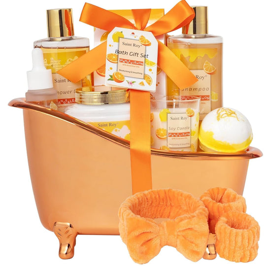 Fathers Day Gifts for Men for Dad Spa Kit Gifts for Her or Him Birthday Gifts for Women, Luxury Home Spa Kit, 8Pcs Bath Gift Set Ocean & Vanilla, Gift Baskets for Women Unique Mother'S Day Gifts - Absolute Discounts