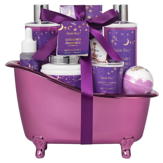 Fathers Day Gifts for Men for Dad Spa Kit Gifts for Her or Him Birthday Gifts for Women, Luxury Home Spa Kit, 8Pcs Bath Gift Set Ocean & Vanilla, Gift Baskets for Women Unique Mother'S Day Gifts - Absolute Discounts