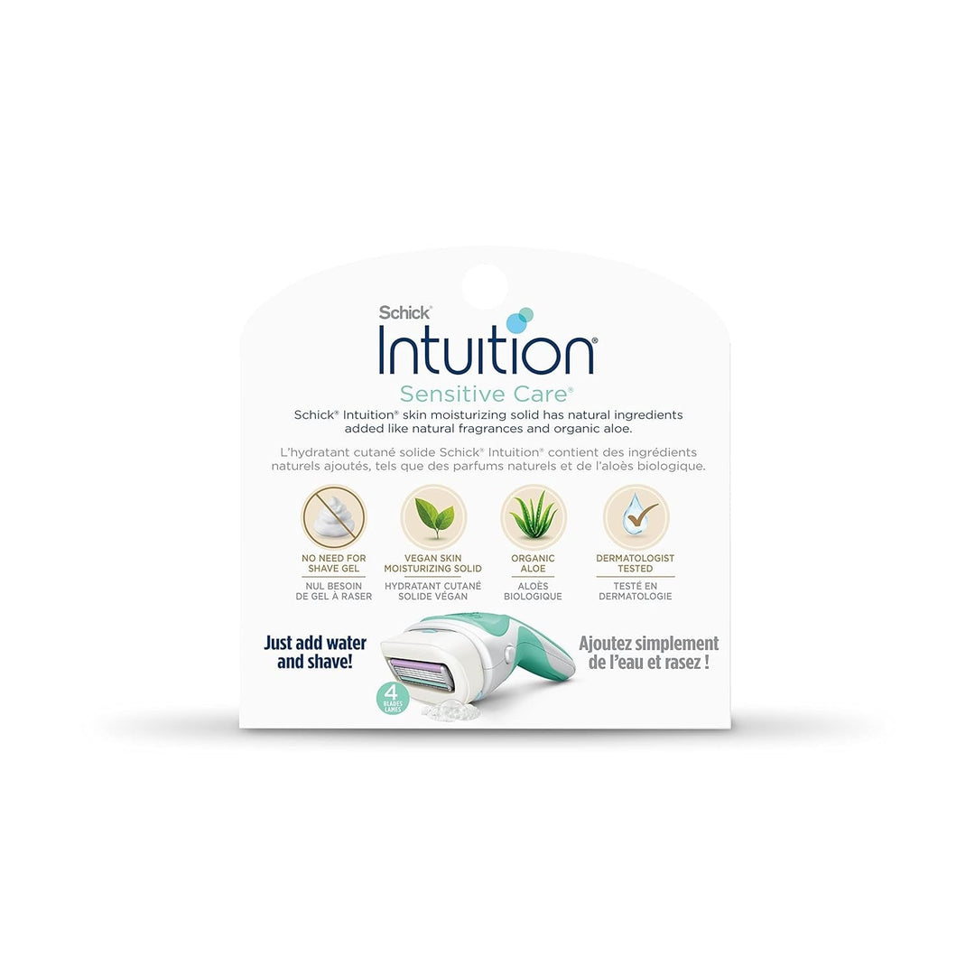 INTUITION Schick Refill, Razors for Women Sensitive Skin | Intuition Razor Blades Refill with Organic Aloe, Razor Refills , 6 Count (Pack of 1) - Absolute Discounts
