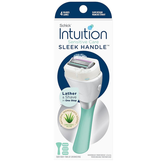 INTUITION Schick Refill, Razors for Women Sensitive Skin | Intuition Razor Blades Refill with Organic Aloe, Razor Refills , 6 Count (Pack of 1) - Absolute Discounts