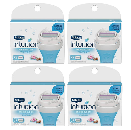 INTUITION Schick Refill, Razors for Women Sensitive Skin | Intuition Razor Blades Refill with Organic Aloe, Razor Refills , 6 Count (Pack of 1) - Absolute Discounts