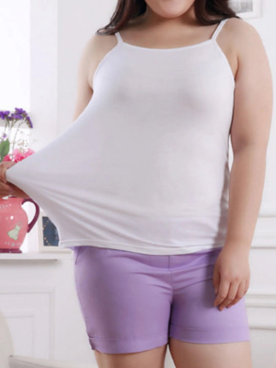 Solid Color Scoop Neck Tank Top - Absolute Discounts