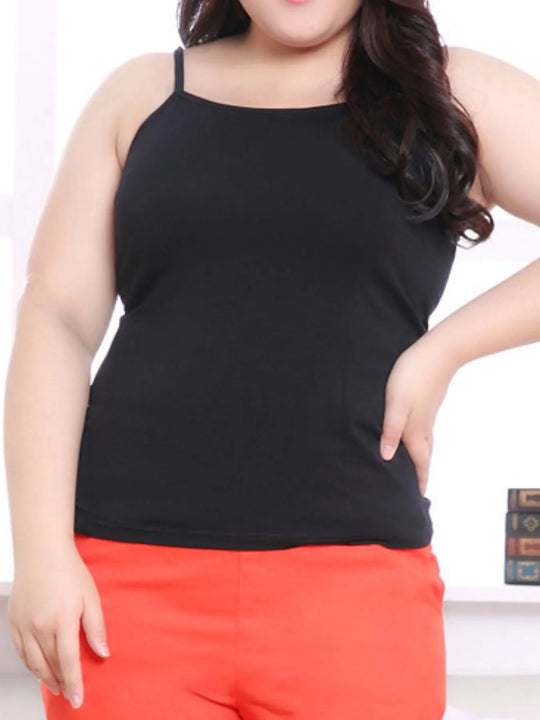 Solid Color Scoop Neck Tank Top - Absolute Discounts