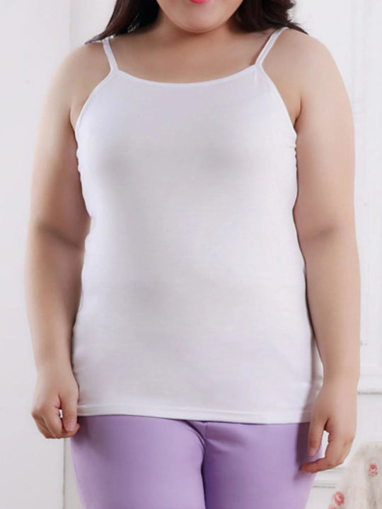 Solid Color Scoop Neck Tank Top - Absolute Discounts