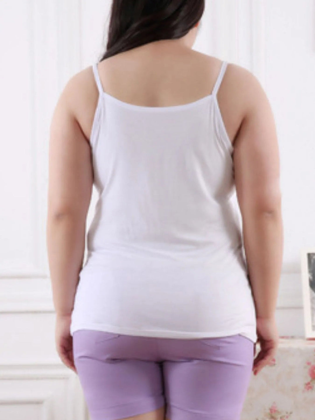 Solid Color Scoop Neck Tank Top - Absolute Discounts