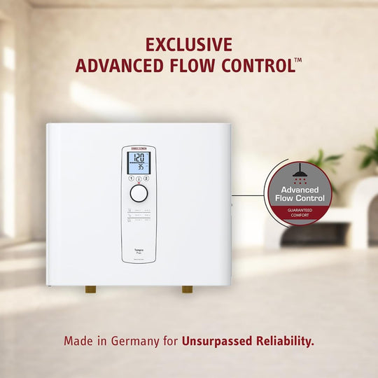 Stiebel Eltron Tankless Water Heater – Tempra 20 plus – Electric, on Demand Hot Water, Eco, White - Absolute Discounts