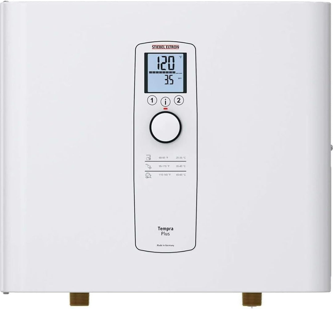 Stiebel Eltron Tankless Water Heater – Tempra 20 plus – Electric, on Demand Hot Water, Eco, White - Absolute Discounts