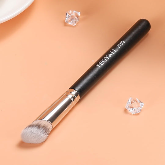 TEOYALL under Eye Concealer Brush, Angled Contour Brush Synthetic Kabuki Brush for Concealing Blending Setting Buffing with Liquid, Cream and Powder Cosmetic (270S) - Absolute Discounts