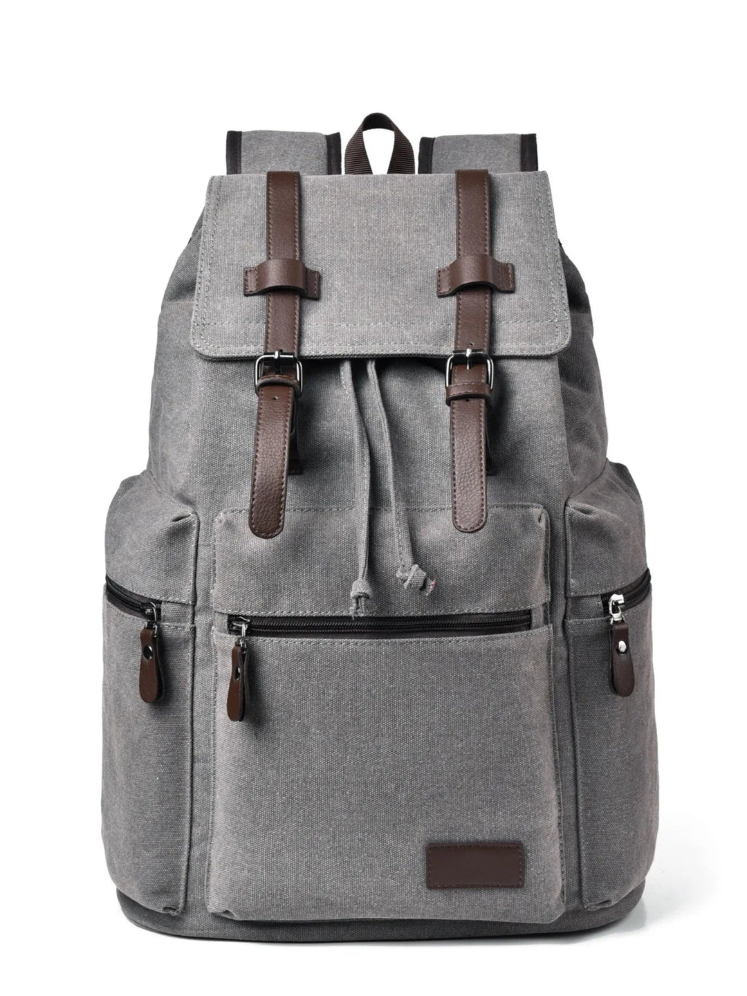 Canvas Backpack Bag with Buckle Straps - Absolute Discounts