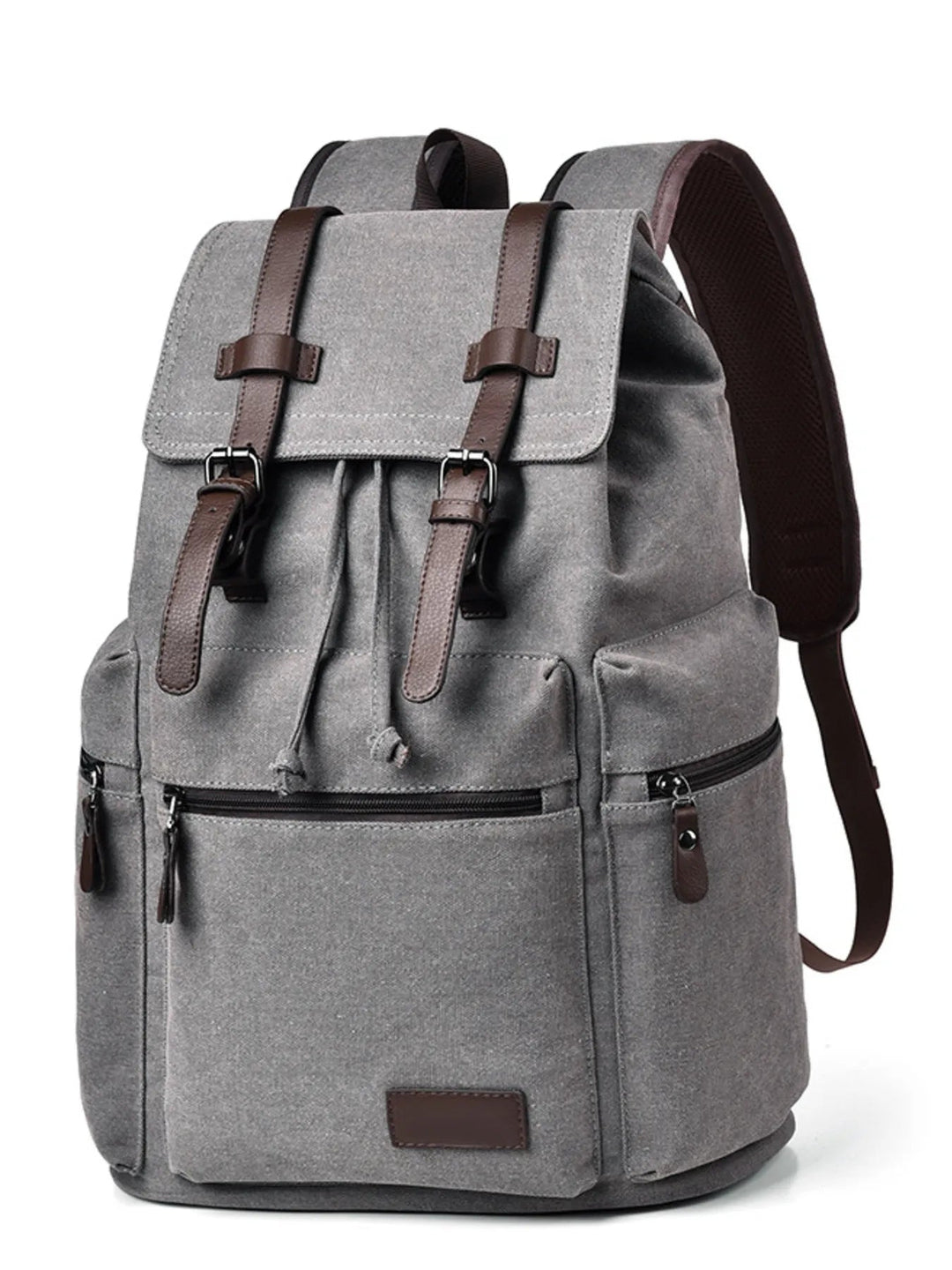 Canvas Backpack Bag with Buckle Straps - Absolute Discounts