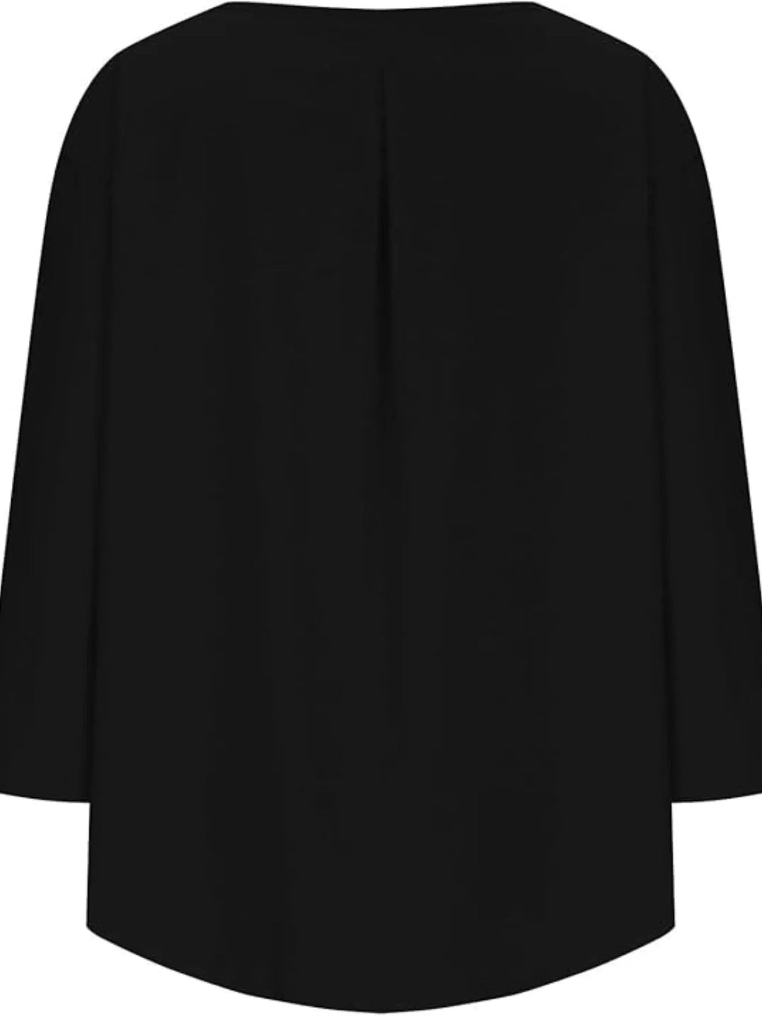 Full Size Round Neck Relaxed Fit Blouse Plus Size - Absolute Discounts