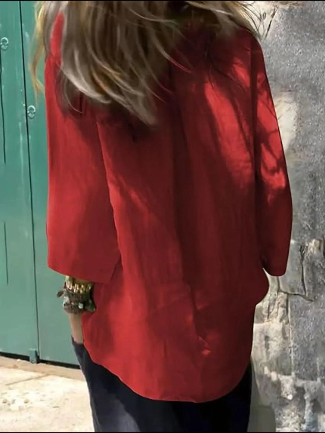 Full Size Round Neck Relaxed Fit Blouse Plus Size - Absolute Discounts