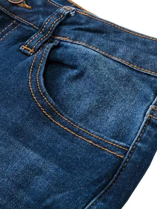 Full Size Distressed Raw Hem Flare Jeans Plus Size - Absolute Discounts