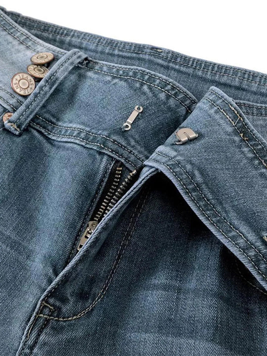 Full Size Vintage Wash Flare Jeans Plus Size - Absolute Discounts