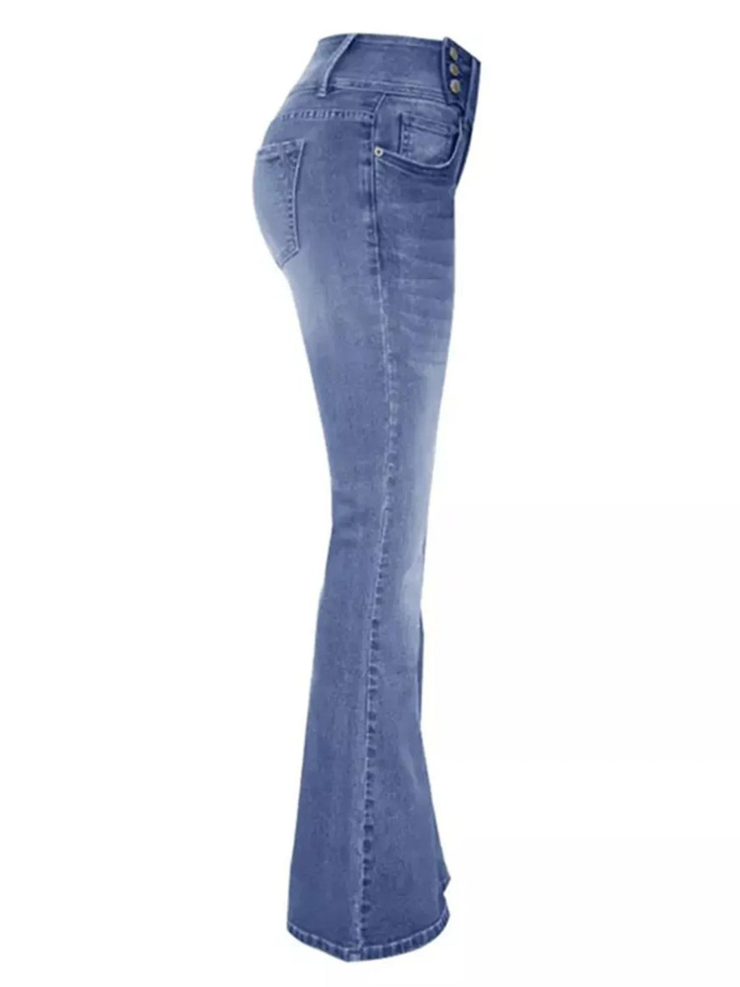 Full Size Vintage Wash Flare Jeans Plus Size - Absolute Discounts