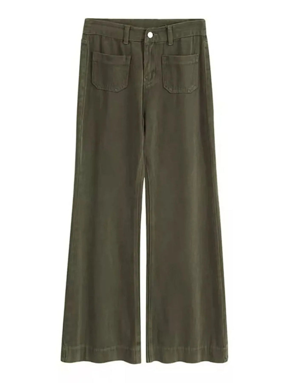 Full Size Wide Leg Pants with Pockets Plus Size - Absolute Discounts
