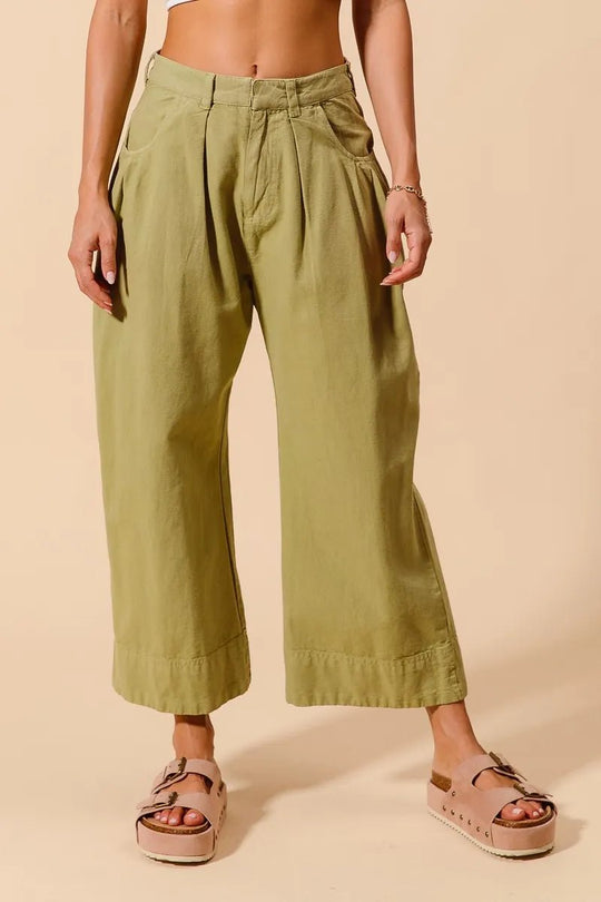 SO ME Mid Rise Wide Leg Chino Pants With Pockets - Absolute Discounts