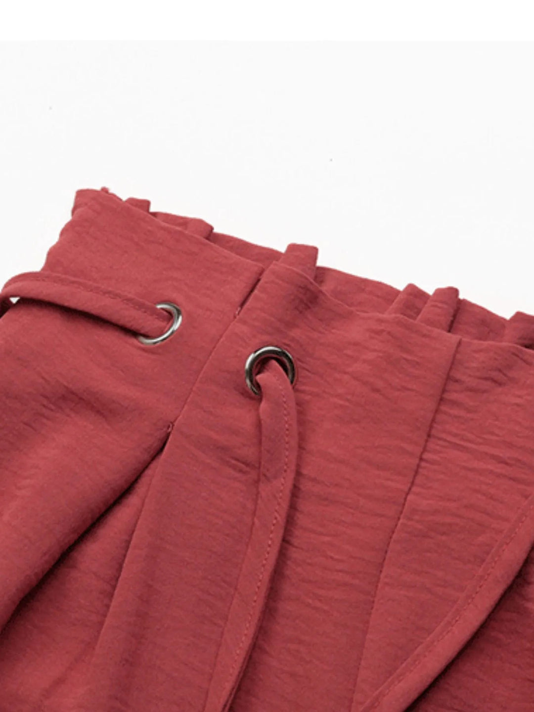 Tied Solid Color Shorts - Absolute Discounts
