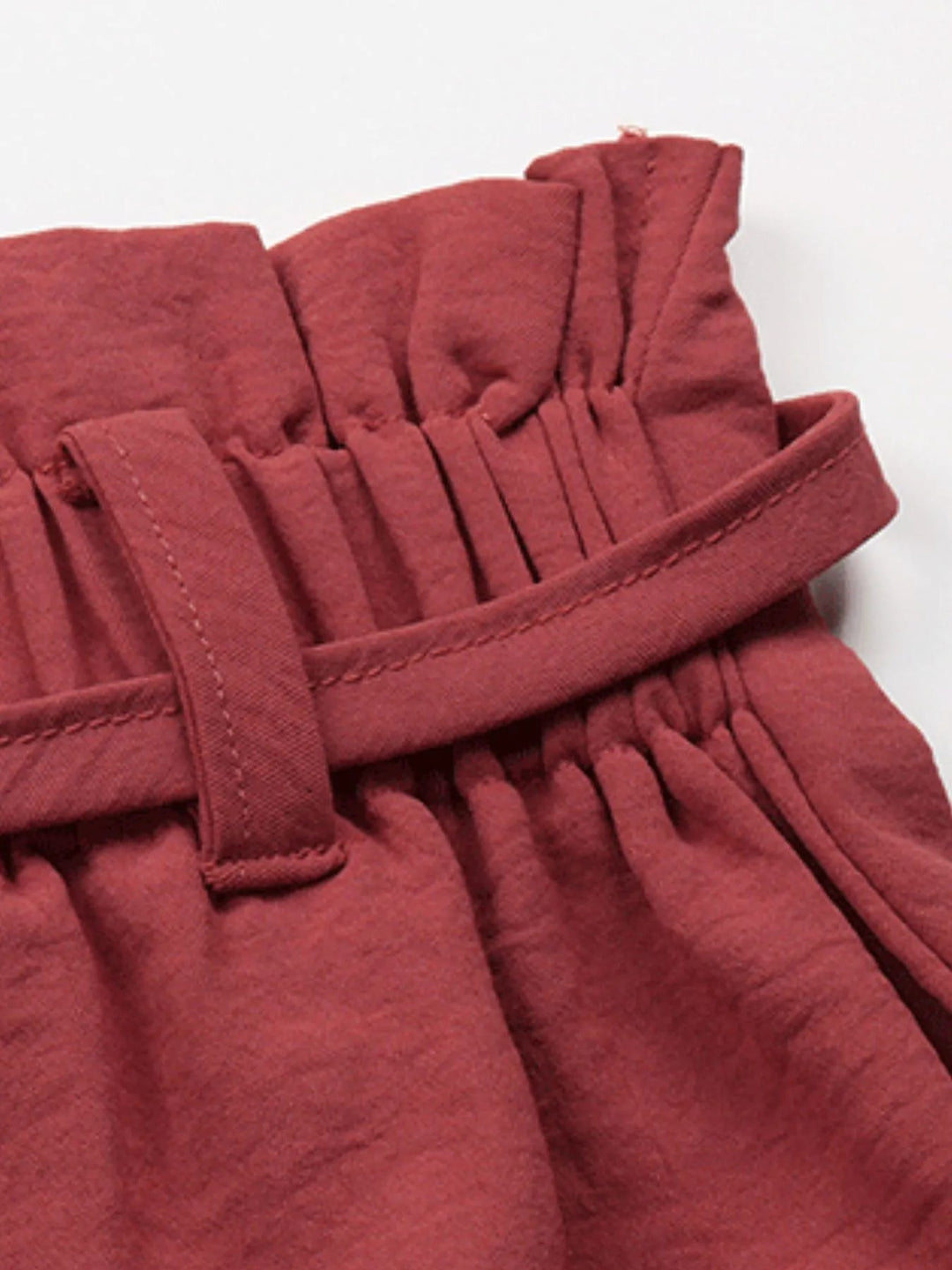 Tied Solid Color Shorts - Absolute Discounts