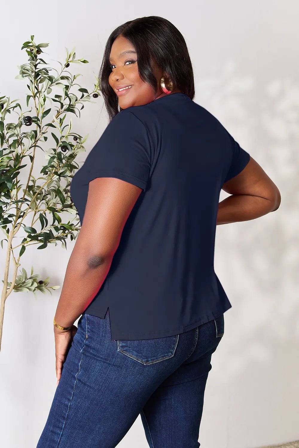 Basic Bae Full Size Round Neck Short Sleeve T-Shirt - Absolute Discounts