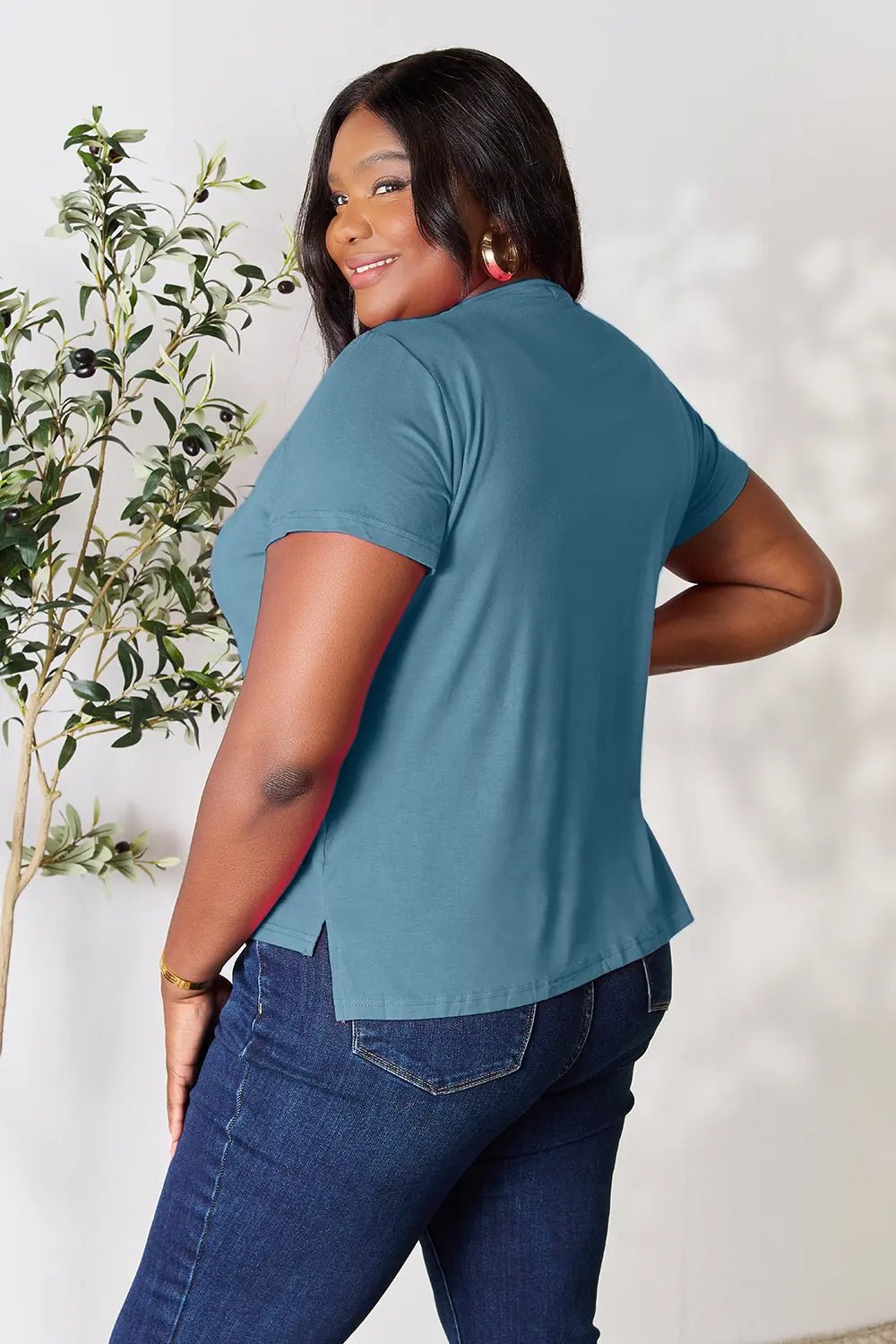 Basic Bae Full Size Round Neck Short Sleeve T-Shirt - Absolute Discounts