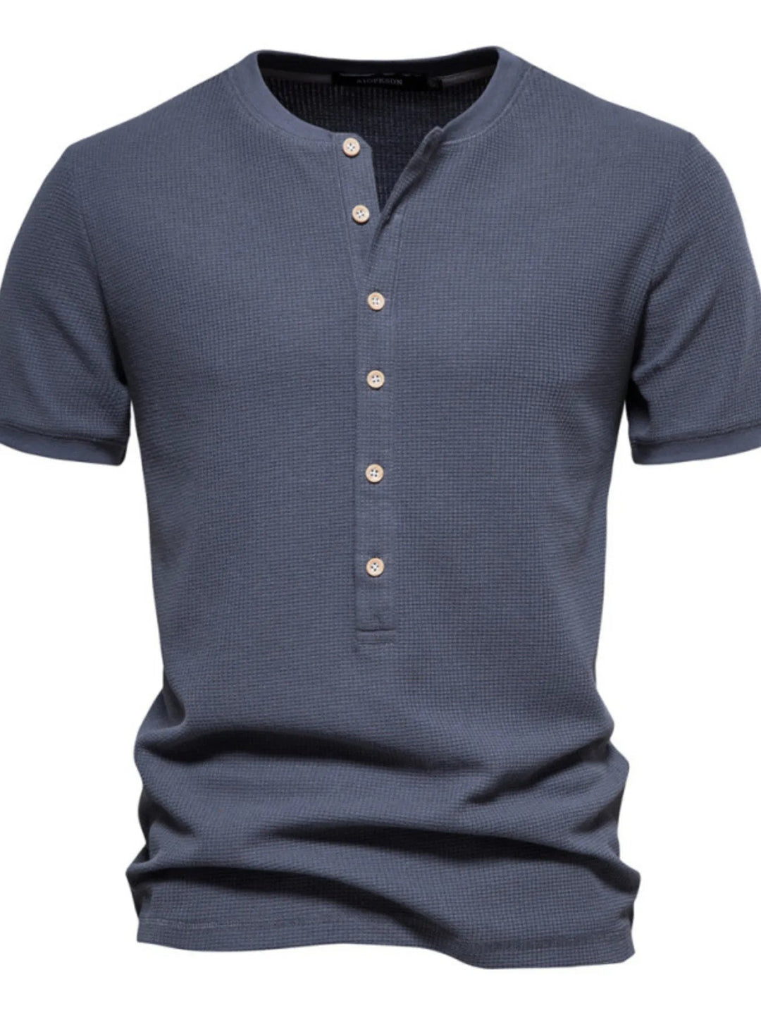 Men's Button Detail Short Sleeve T-Shirt - Absolute Discounts