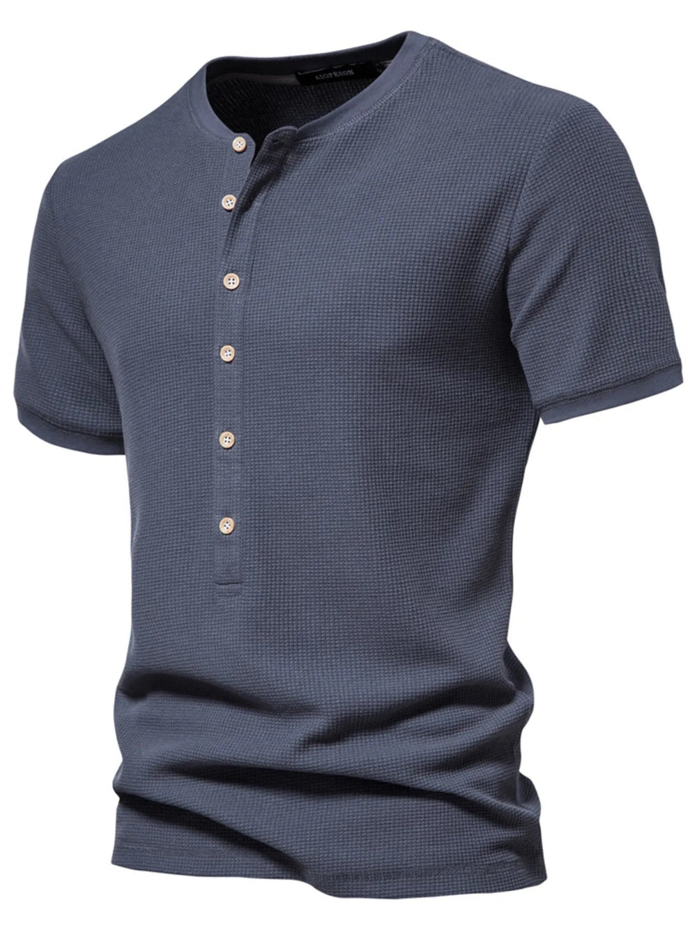 Men's Button Detail Short Sleeve T-Shirt - Absolute Discounts