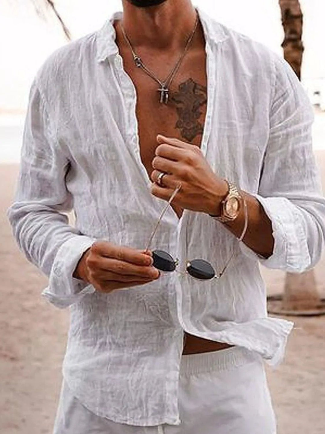 Men's Full Size Button Up Long Sleeve Shirt Plus Size - Absolute Discounts