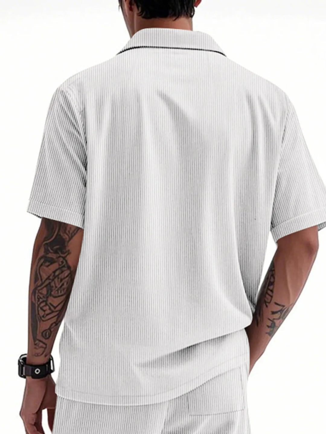 Men's Full Size Button Up Short Sleeve Shirt Plus Size - Absolute Discounts