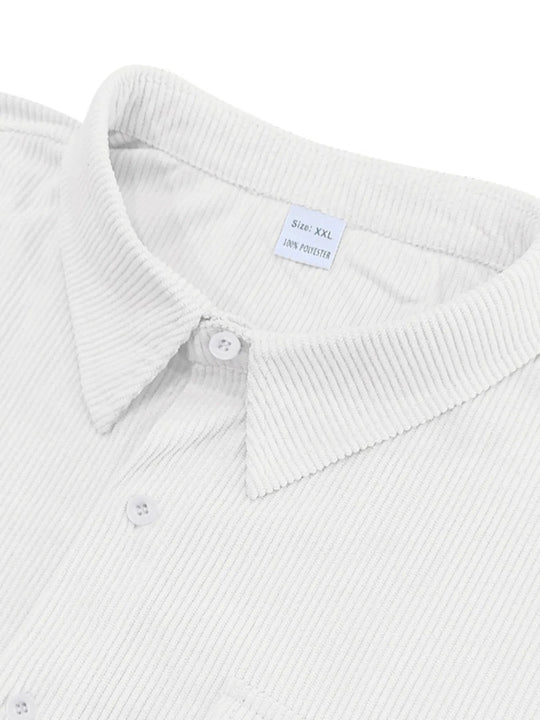 Men's Full Size Button Up Short Sleeve Shirt Plus Size - Absolute Discounts