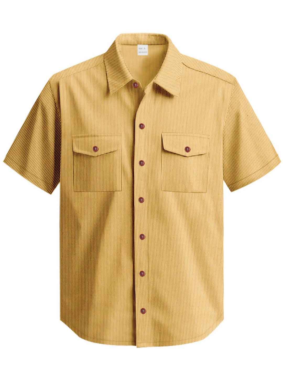 Men's Full Size Button Up Short Sleeve Shirt Plus Size - Absolute Discounts