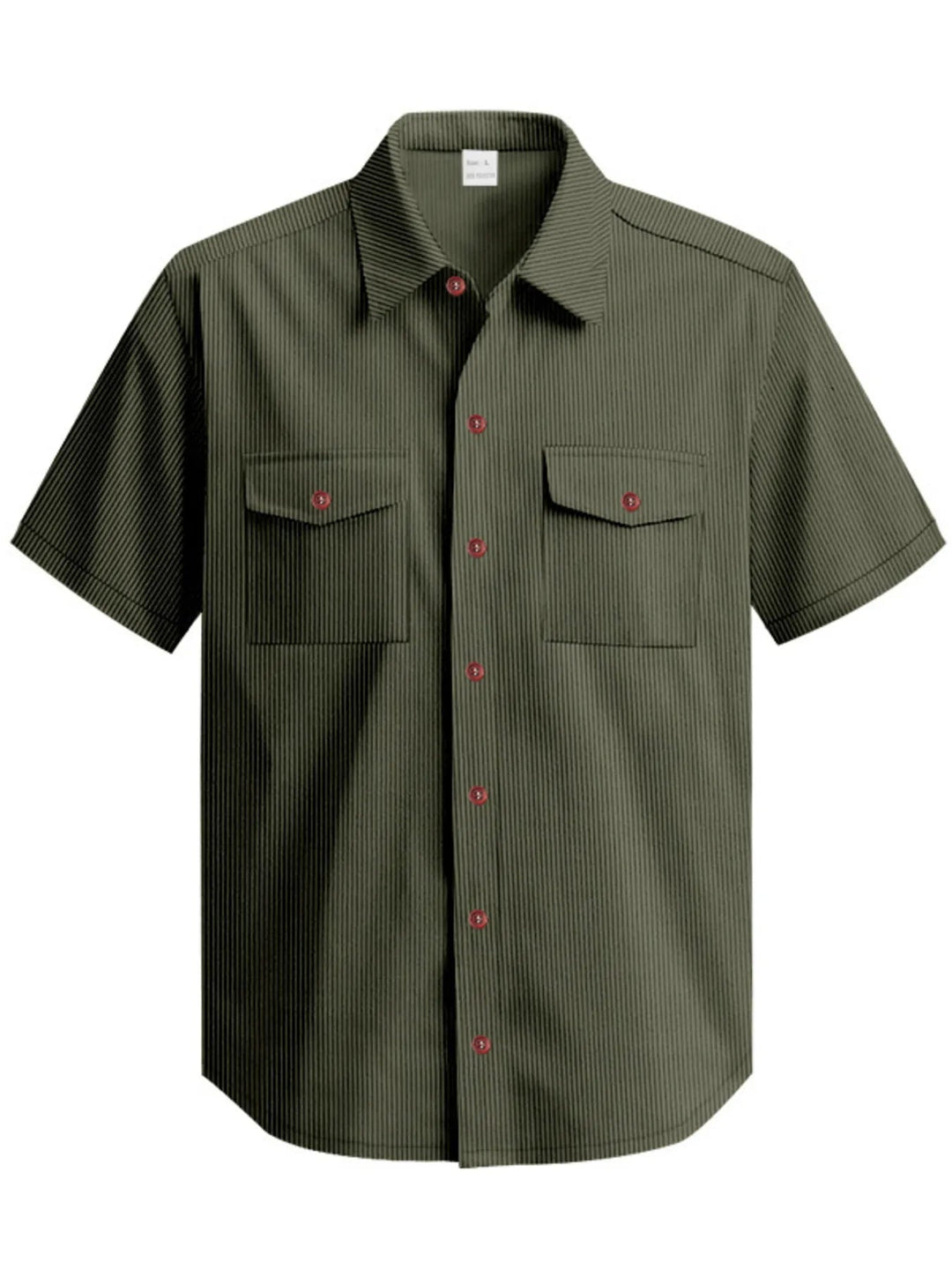 Men's Full Size Button Up Short Sleeve Shirt Plus Size - Absolute Discounts
