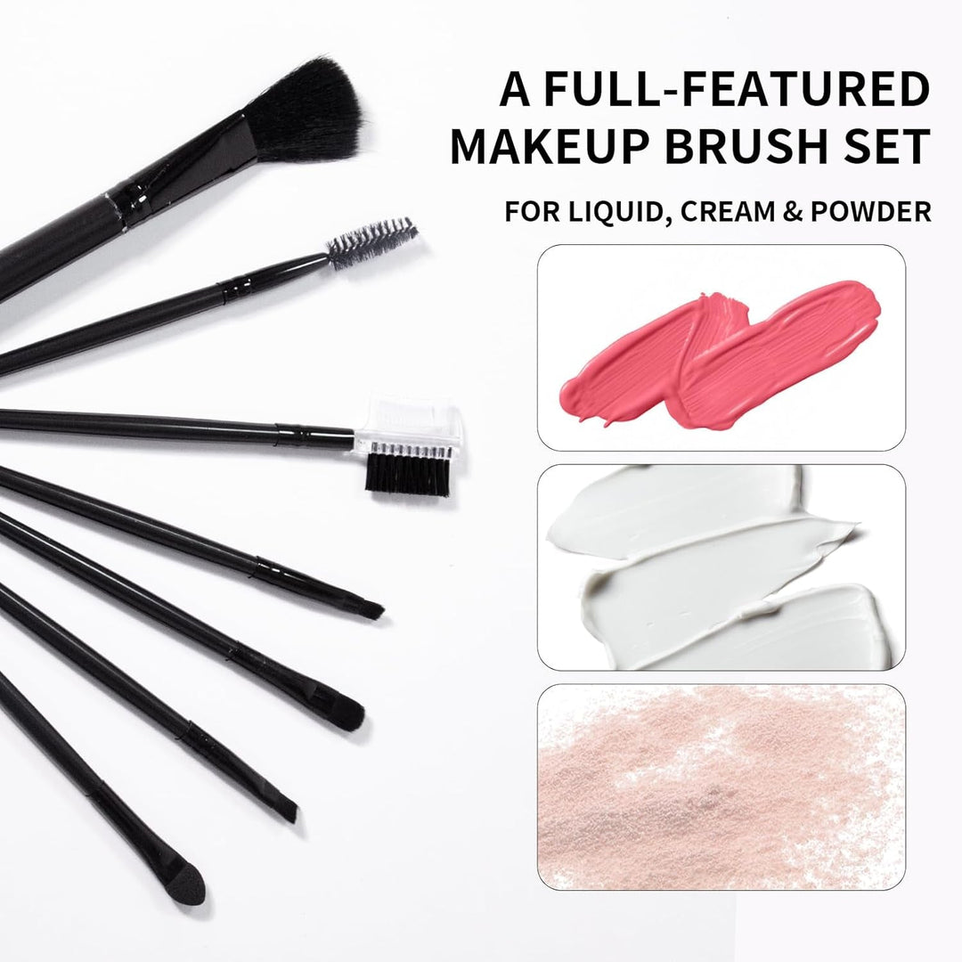 Makeup Set for Girls & Women, Full Face Kit, Travel Kit, Present Set, Eyeshadow, Foundation, Blusher, Eyeliner, Lip Gloss, Makeup Brushes & Sponge Bag - Absolute Discounts