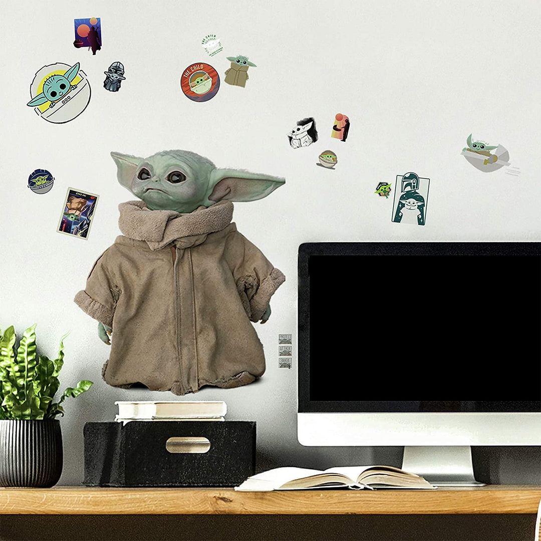 Roommates Star Wars: the Mandalorian Grogu Peel and Stick Wall Decals by Roommates, RMK4477SCS - Absolute Discounts