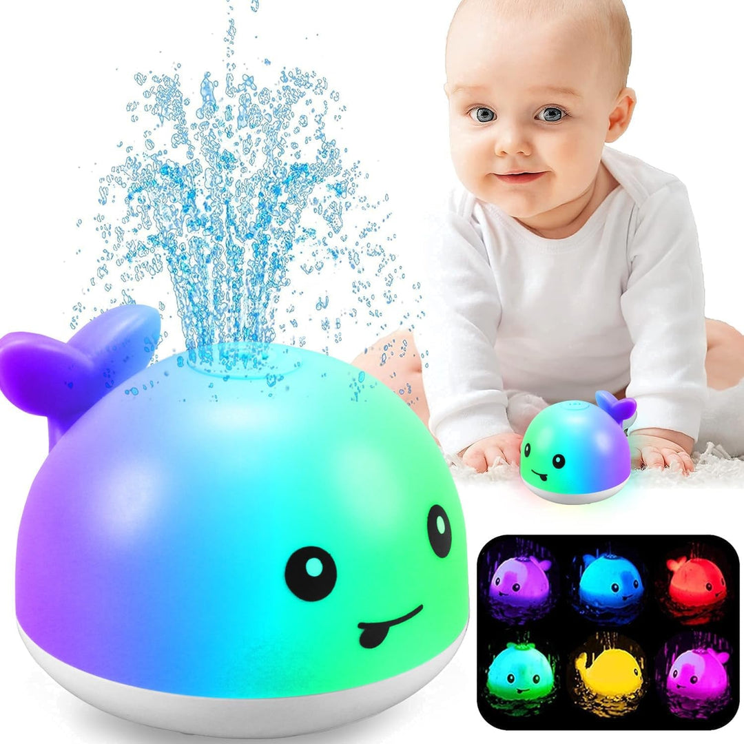 ZHENDUO Baby Bath Toys, Whale Spray Water Bath Toy, Sprinkler Bathtub Shower Toys for Toddlers Kids Boys Girls, Pool Toy for Baby (White) - Absolute Discounts