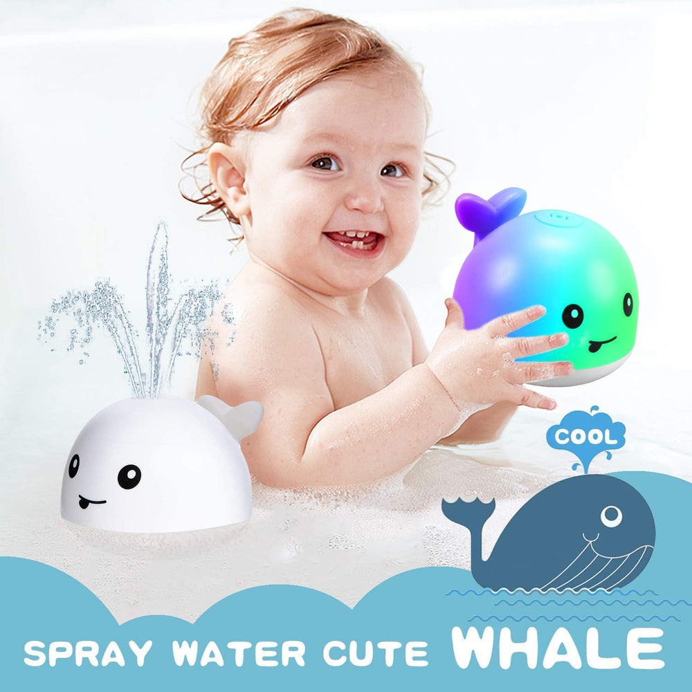 ZHENDUO Baby Bath Toys, Whale Spray Water Bath Toy, Sprinkler Bathtub Shower Toys for Toddlers Kids Boys Girls, Pool Toy for Baby (White) - Absolute Discounts