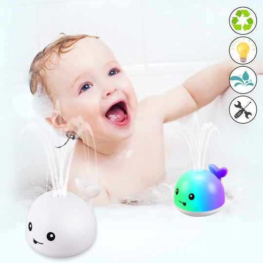 ZHENDUO Baby Bath Toys, Whale Spray Water Bath Toy, Sprinkler Bathtub Shower Toys for Toddlers Kids Boys Girls, Pool Toy for Baby (White) - Absolute Discounts