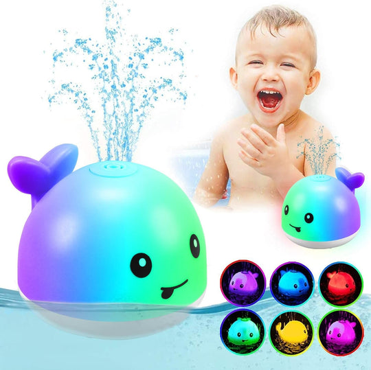 ZHENDUO Baby Bath Toys, Whale Spray Water Bath Toy, Sprinkler Bathtub Shower Toys for Toddlers Kids Boys Girls, Pool Toy for Baby (White) - Absolute Discounts